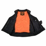 Milwaukee Leather MLL4510 Women’s Premium Black Leather Motorcycle Rider Vest w/ Adjustable Side Buckle - Image 5
