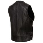 Milwaukee Leather MLL4510 Women’s Premium Black Leather Motorcycle Rider Vest w/ Adjustable Side Buckle - Image 8