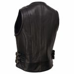 Milwaukee Leather MLL4510 Women’s Premium Black Leather Motorcycle Rider Vest w/ Adjustable Side Buckle - Image 7