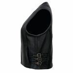 Milwaukee Leather MLL4510 Women’s Premium Black Leather Motorcycle Rider Vest w/ Adjustable Side Buckle - Image 10