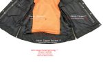Milwaukee Leather MLL4525 Women’s Black Leather Lightweight Lace to Lace Lower Zip Expansion Motorcycle Rider Vest - Image 4