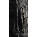 Milwaukee Leather MLL4526 Women’s Distress Grey Leather Motorcycle Rider Vest- Stretch Side Panel W/ Lacing Detail - Image 7