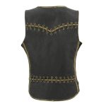 Milwaukee Leather MLL4527 Women’s Stretch Side Panel Distress Brown Leather Motorcycle Rider Vest w/ Lacing Detail - Image 2