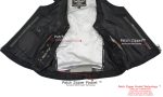 Milwaukee Leather Women’s V-Neck Distress Grey Premium Leather Motorcycle Rider Vest w/ Side Laces MLL4531 - Image 8