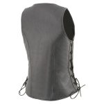 Milwaukee Leather MLL4532 Women’s Side Laced Premium Black Leather Motorcycle Rider Vest w/ Cool-Tec Leather Treatement - Image 9