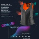 Milwaukee Leather MLL4532 Women’s Side Laced Premium Black Leather Motorcycle Rider Vest w/ Cool-Tec Leather Treatement - Image 2