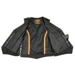 Milwaukee Leather MLL4560 Women’s Black Premium Leather Classic Braided Side Lace Deep V-Neck Motorcycle Rider Vest - Image 6