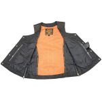 Milwaukee Leather MLL4566 Ladies Fringed Leather Saddle Snap Front Vest - Image 4