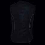 Milwaukee Leather MLL4571 Women’s Black Lightweight Motorcycle Leather Vest w/ Crinkled Leather Design - Image 5