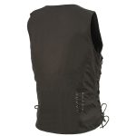 Milwaukee Leather Women’s Classic V-Neck Black Leather Motorcycle Rider Vest w/ Adjustable Side Laces MLL4575 - Image 16