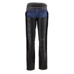 Milwaukee Leather Women’s Black Premium Leather Motorcycle Rider Chaps w/ Rhinestones Bling D-Rings-MLL6502 - Image 2