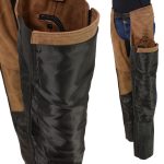 Milwaukee Leather MLL6504 Women’s 2-Tone Beige with Black Motorcycle Leather Riding Chaps - Image 4