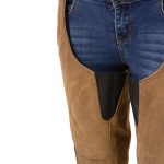 Milwaukee Leather MLL6504 Women’s 2-Tone Beige with Black Motorcycle Leather Riding Chaps - Image 8