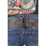Milwaukee Leather MLL6516 Women’s Classic Black Rub-Off Low Rise Premium Leather Chaps - Image 5