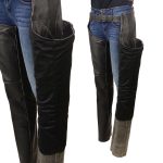 Milwaukee Leather MLL6516 Women’s Classic Black Rub-Off Low Rise Premium Leather Chaps - Image 4