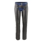Milwaukee Leather Women’s Black Premium Leather Motorcycle Rider Protective Chaps MLL6520 - Image 7