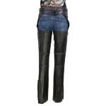 Milwaukee Leather Chaps for Women Black and Purple Premium Skin Laser Cut Accent Stitching Motorcycle Chap- MLL6525 - Image 6