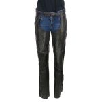 Milwaukee Leather Chaps for Women Black and Purple Premium Skin Laser Cut Accent Stitching Motorcycle Chap- MLL6525 - Image 10