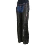 Milwaukee Leather Chaps for Women Black and Purple Premium Skin Laser Cut Accent Stitching Motorcycle Chap- MLL6525 - Image 9