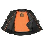 Milwaukee Leather MLM1501 Men’s Reflective Skulls Premium Black Leather Motorcycle Jacket w/ Cool-Tec Treatement - Image 7