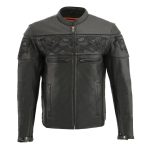 Milwaukee Leather MLM1501 Men’s Reflective Skulls Premium Black Leather Motorcycle Jacket w/ Cool-Tec Treatement - Image 8