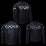 Milwaukee Leather MLM1501 Men’s Reflective Skulls Premium Black Leather Motorcycle Jacket w/ Cool-Tec Treatement - Image 5