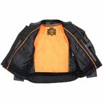 Milwaukee Leather MLM1504 Men’s Black ‘The Skelly Racer’ Premium Moto Leather Jacket - Image 13
