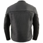 Milwaukee Leather MLM1504 Men’s Black ‘The Skelly Racer’ Premium Moto Leather Jacket - Image 14