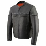 Milwaukee Leather MLM1504 Men’s Black ‘The Skelly Racer’ Premium Moto Leather Jacket - Image 15