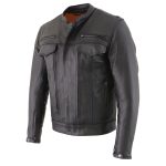 Milwaukee Leather MLM1506 Men’s Black Premium Leather Motorcycle Jacket w/ Utility Pockets Cool-Tec Leather Treatement - Image 15