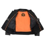 Milwaukee Leather MLM1507 Men’s Black ‘Super-Clean’ Sport Style Biker Jacket - Image 8