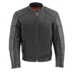 Milwaukee Leather MLM1507 Men’s Black ‘Super-Clean’ Sport Style Biker Jacket - Image 11