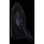Milwaukee Leather MLM1510 Men’s Black Leather Scooter Jacket with Reflective Skull - Image 7