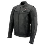 Milwaukee Leather Heated Jacket for Men’s Black Cowhide Leather – Motorcycle Vented Jacket for All Seasons MLM1513 - Image 17