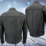 Milwaukee Leather Heated Jacket for Men’s Black Cowhide Leather – Motorcycle Vented Jacket for All Seasons MLM1513 - Image 12