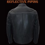 Milwaukee Leather Men’s Inferno Rider Heated Scooter Leather Jacket w/ Dual-Power,Vented System (MLM1513SET) - Image 11