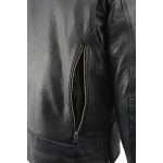 Milwaukee Leather MLM1515 Men’s Classic Beltless Black Leather Triple Stitched Motorcycle Biker Rider Jacket - Image 9