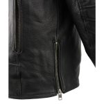 Milwaukee Leather MLM1515 Men’s Classic Beltless Black Leather Triple Stitched Motorcycle Biker Rider Jacket - Image 8