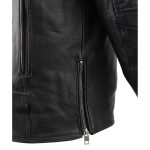 Milwaukee Leather MLM1515 Men’s Classic Beltless Black Leather Triple Stitched Motorcycle Biker Rider Jacket - Image 11