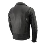 Milwaukee Leather MLM1515 Men’s Classic Beltless Black Leather Triple Stitched Motorcycle Biker Rider Jacket - Image 14