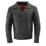 Milwaukee Leather MLM1515 Men’s Classic Beltless Black Leather Triple Stitched Motorcycle Biker Rider Jacket - Image 15