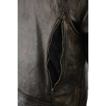 Milwaukee Leather MLM1515 Men’s Classic Beltless Distressed Brown Leather Triple Stitched Motorcycle Biker Jacket - Image 10