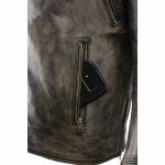 Milwaukee Leather MLM1515 Men’s Classic Beltless Distressed Brown Leather Triple Stitched Motorcycle Biker Jacket - Image 7