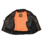 Milwaukee Leather MLM1516 Black Real Leather Motorcycle Jacket for Men – Vintage Brando Style Biker Jacket - Image 8