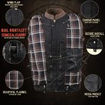 Milwaukee Leather MLM1518 Men’s ‘Scoundrel’ Vintage Crazy Horse Brown Leather Jacket w/ Removable Hoodie - Image 10