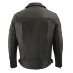 Milwaukee Leather MLM1520 Men’s Pistol Pete Vented Black Leather Cruiser Jacket - Image 2