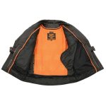 Milwaukee Leather MLM1520 Men’s Pistol Pete Vented Black Leather Cruiser Jacket - Image 7