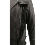 Milwaukee Leather MLM1520 Men’s Pistol Pete Vented Black Leather Cruiser Jacket - Image 13