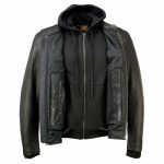 Milwaukee Leather MLM1523 Men’s ‘Scoundrel’ Black Leather Fashion Motorcycle Riding Jacket w/ Removable Hoodie - Image 9