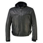 Milwaukee Leather MLM1523 Men’s ‘Scoundrel’ Black Leather Fashion Motorcycle Riding Jacket w/ Removable Hoodie - Image 13